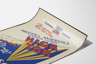 Vintage Theater Poster High Tor by Maxwell Anderson