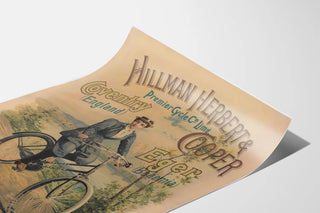 Vintage Poster Hillman Herbert & Cooper Premier Cycle Co