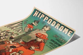 Vintage Poster of Hippodrome Pont de l'Alma - Exhibition of the Eight Tyrolean Dwarfs