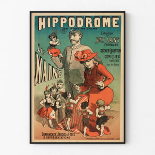 Vintage poster Hippodrome The Dwarfs Tyrolean Exhibition