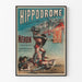 Vintage poster of the Hippodrome at the Pont de l'Alma - Néron gladiator