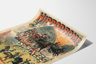 Vintage Poster of the Hippodrome in the Pyrenees - Grand Spectacle Pantomime