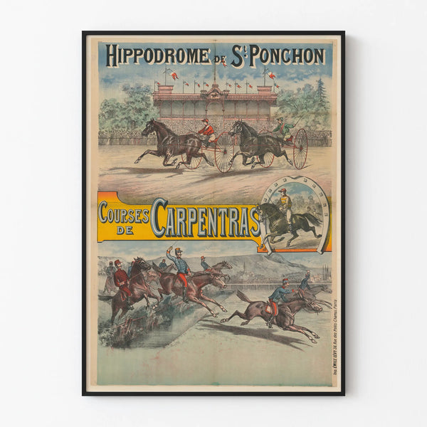 Vintage Poster of Saint-Ponchon Racecourse - Carpentras Races