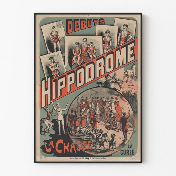 Vintage Poster of the Hippodrome La Chasse La Curée
