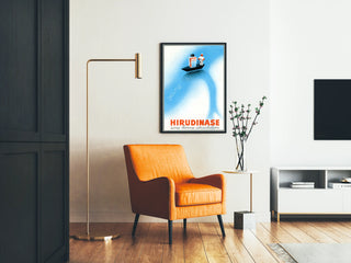 Vintage Hirudinase Poster for Healthy Blood Circulation