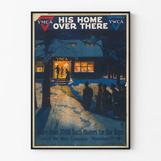 Vintage YMCA Poster - His Home Over There