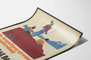 National Parks Poster - His Hunting Ground of Yesterday