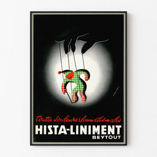 Vintage Poster Hista-Liniment Bétyout - Advertisement Against Rheumatic Pain