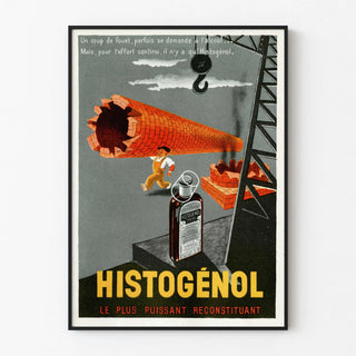 Vintage advertising poster Histogénol powerful restorative