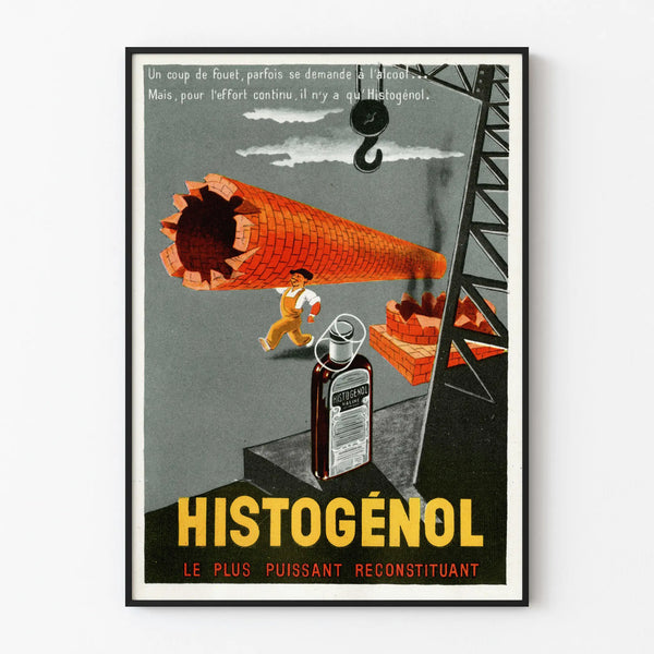 Vintage advertising poster Histogénol powerful restorative