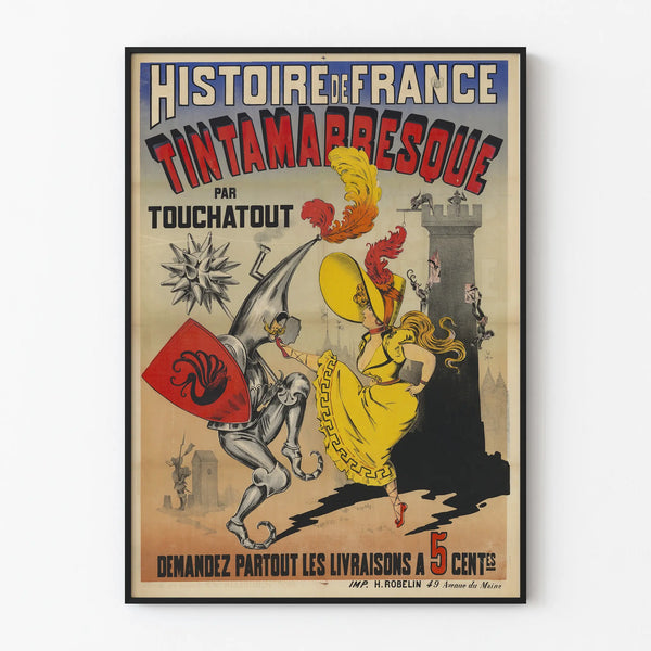 History of France Tintamaresque Wall Decoration Poster by Touchatout