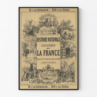 Vintage Poster of the Illustrated National History of France