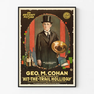 Vintage Poster Hit-the-Trail Holliday with George M. Cohan
