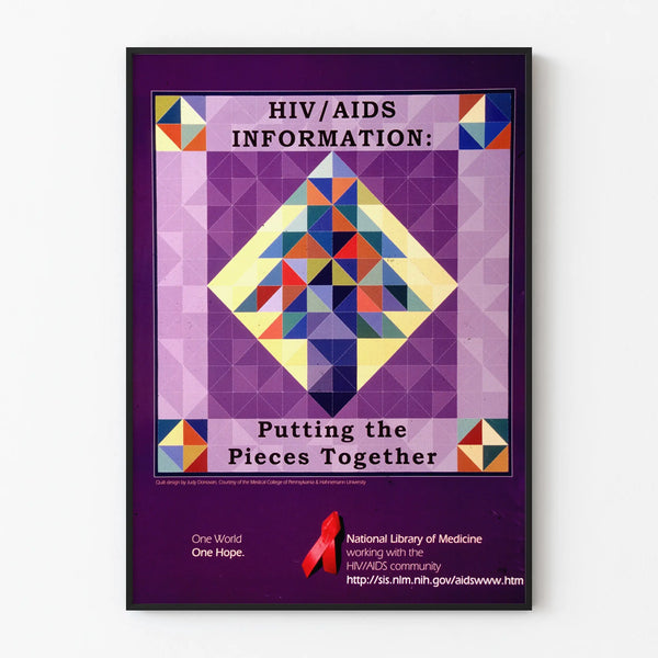 Educational HIV/AIDS Information Poster - Putting the Pieces Together