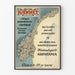Vintage poster Hjemmet, popular Norwegian women's magazine