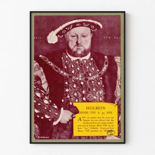 Henri VIII Poster at 49 Years by Holbein - Historical Art Print