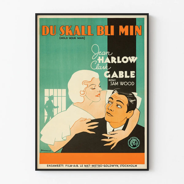 Vintage Poster of Skall Bli Min – Retro Cinema Wall Decoration
