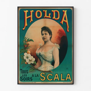 Vintage Poster Holda Every Evening at La Scala