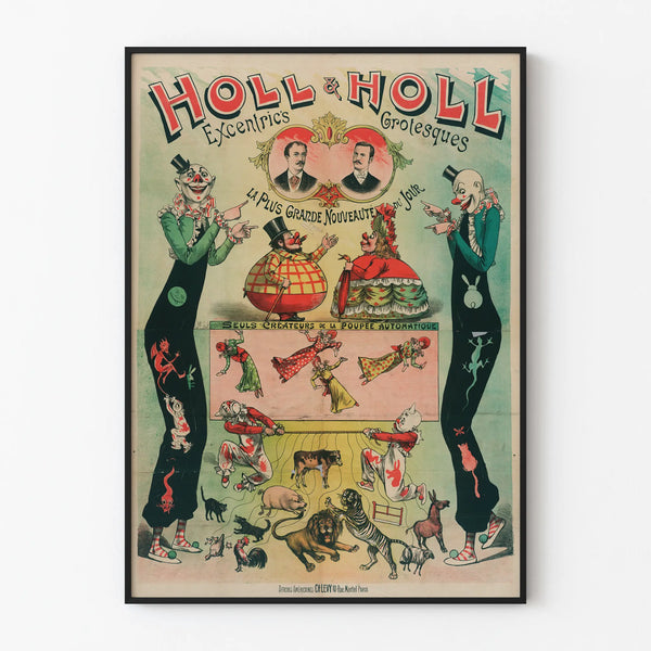 Vintage poster Holl & Holl Excentrics Grotesques