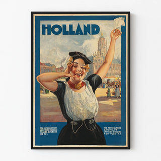 Vintage Travel Poster Netherlands