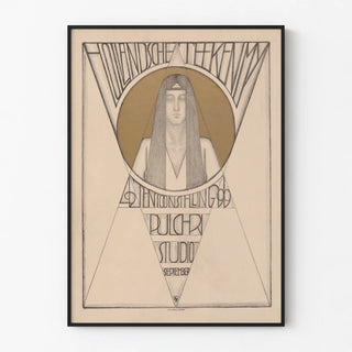 Vintage poster for Hollandsche Teekenmij Pulchri Studio exhibition