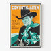 Vintage Western Poster Cowboy Hero Hollywood Round-up