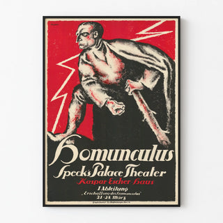 Vintage poster Homunculus Specks Palace Theater Kaspar Escher Haus