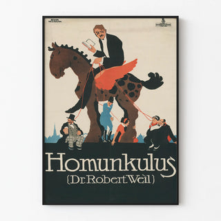 Vintage poster Homunkulus Dr. Robert Weill by Hans Neumann