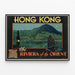 Vintage Poster Hong Kong The Riviera of the Orient — framed artwork on a wall