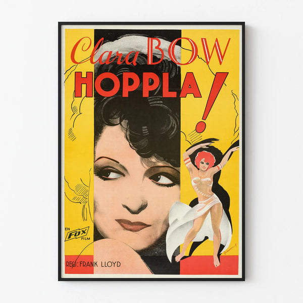 Vintage Film Poster Hoppla Clara Bow Art Deco