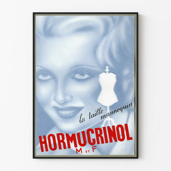 Vintage Hormucrinol poster wall decoration mannequin