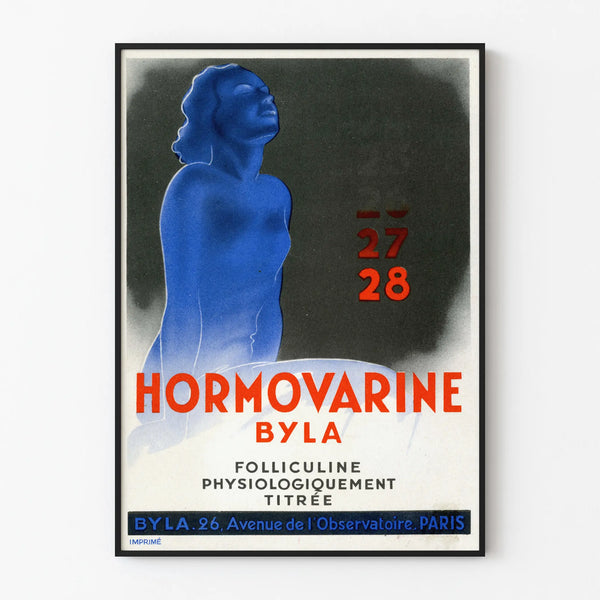 Vintage Hormovarine Byla Poster – Retro Medical Wall Decoration