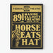 Vintage theater poster 'Horse Eats Hat' style graphic art