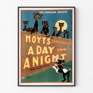 Vintage poster The Howling Success - Hoyt's A Day and A Night