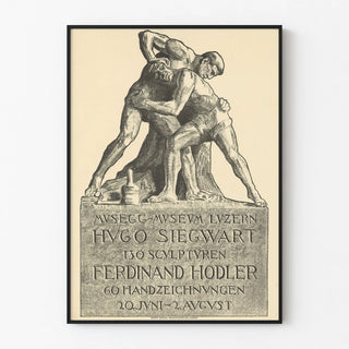 Vintage artistic poster of the Musegg Museum in Lucerne - Hugo Siegwart and Ferdinand Hodler
