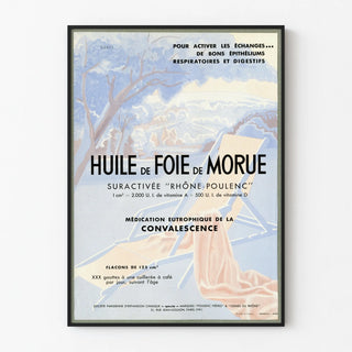 Vintage Poster of Cod Liver Oil Rhône-Poulenc
