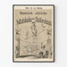 Vintage Humorous Poster Volkskalender 1869