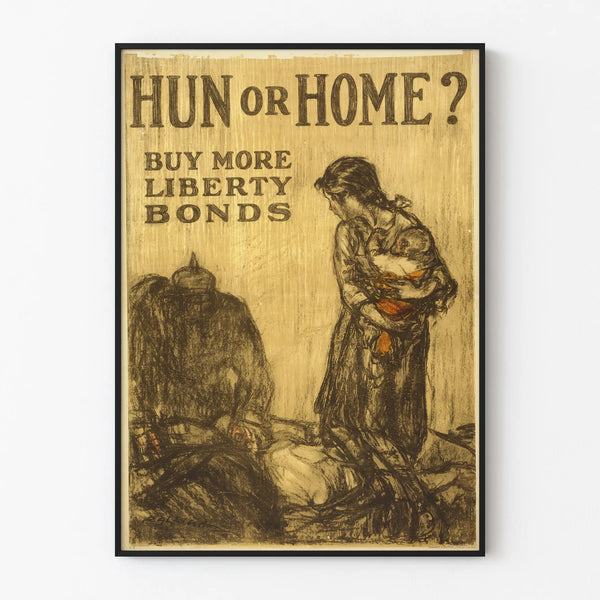 Vintage patriotic poster - Buy more liberty bonds