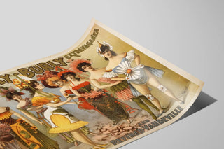 Vintage Poster Hurly Burly Extravaganza and Refined Vaudeville — artwork view
