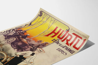 Vintage poster HURTU - Automobiles and bicycles Paris