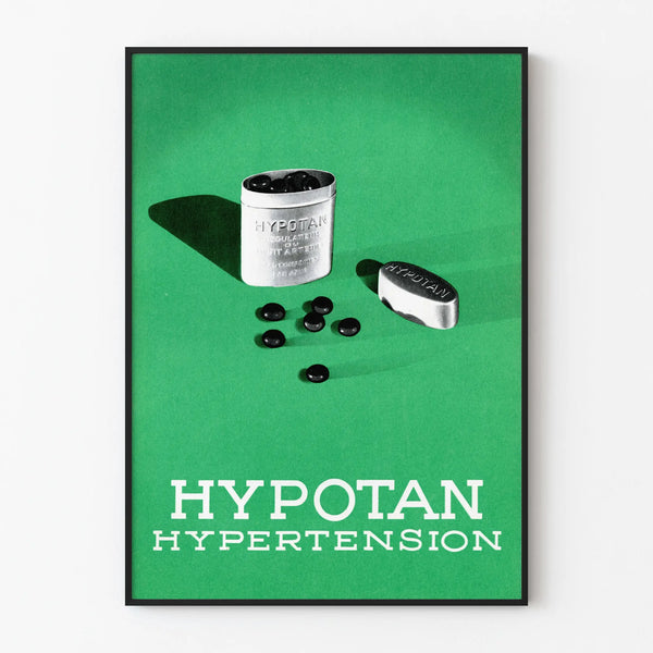 Vintage Hypotan Advertising Poster for Wall Decoration