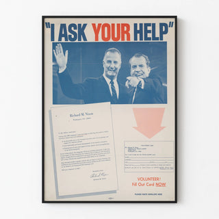 Vintage campaign poster of Nixon Agnew 1968