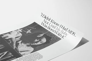 Awareness poster on AIDS and mother-to-child transmission