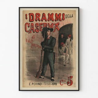 Vintage poster I drammi della caserma Italo Fiorentini