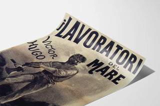Vintage poster I Lavoratori del Mare by Victor Hugo