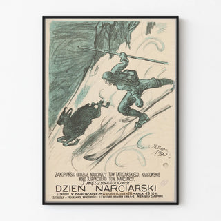 Vintage Poster Dzien Narciarski – Ski Competition in Zakopane 1910