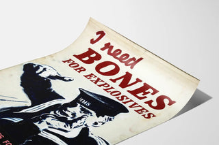 Vintage Marine Poster - Bone Collection for Explosives and Materials