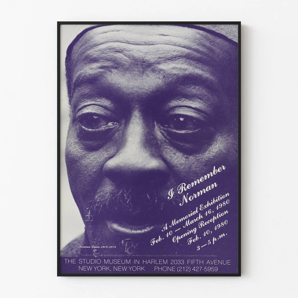 Vintage poster I Remember Norman for artistic wall decoration