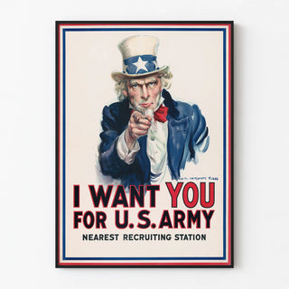 Vintage U.S. Army recruitment poster « I Want You »