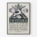 Vintage poster for industrial art school exhibition